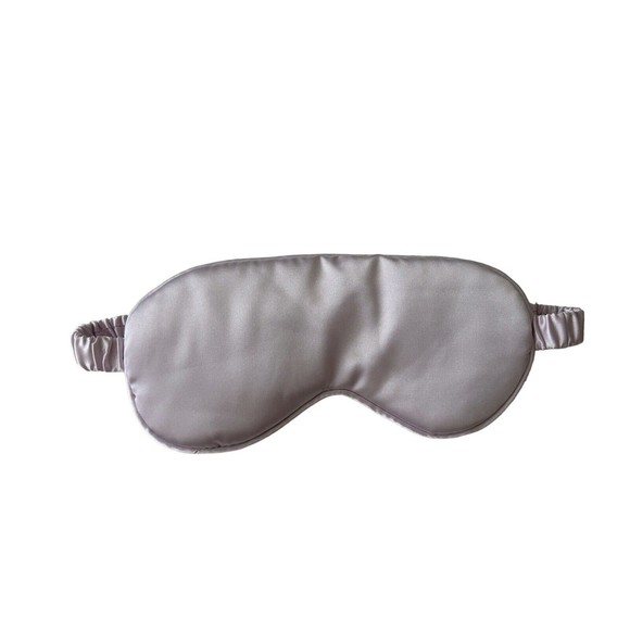 Light Purple Sleep Mask Night Cover Eye Sleeping Silk Satin Masks for Women Men - Picture 1 of 2